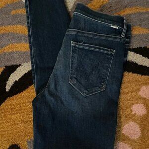 MOTHER The Stunner Ankle Fray Jeans High-Rise Denim Anthropologie
